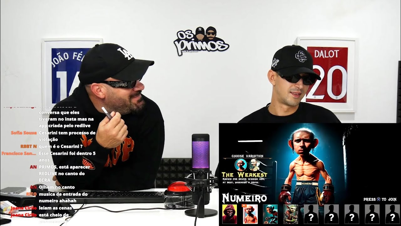 OS PRIMOS REAGEM A REDLIVE VS TIAGO PAIVA