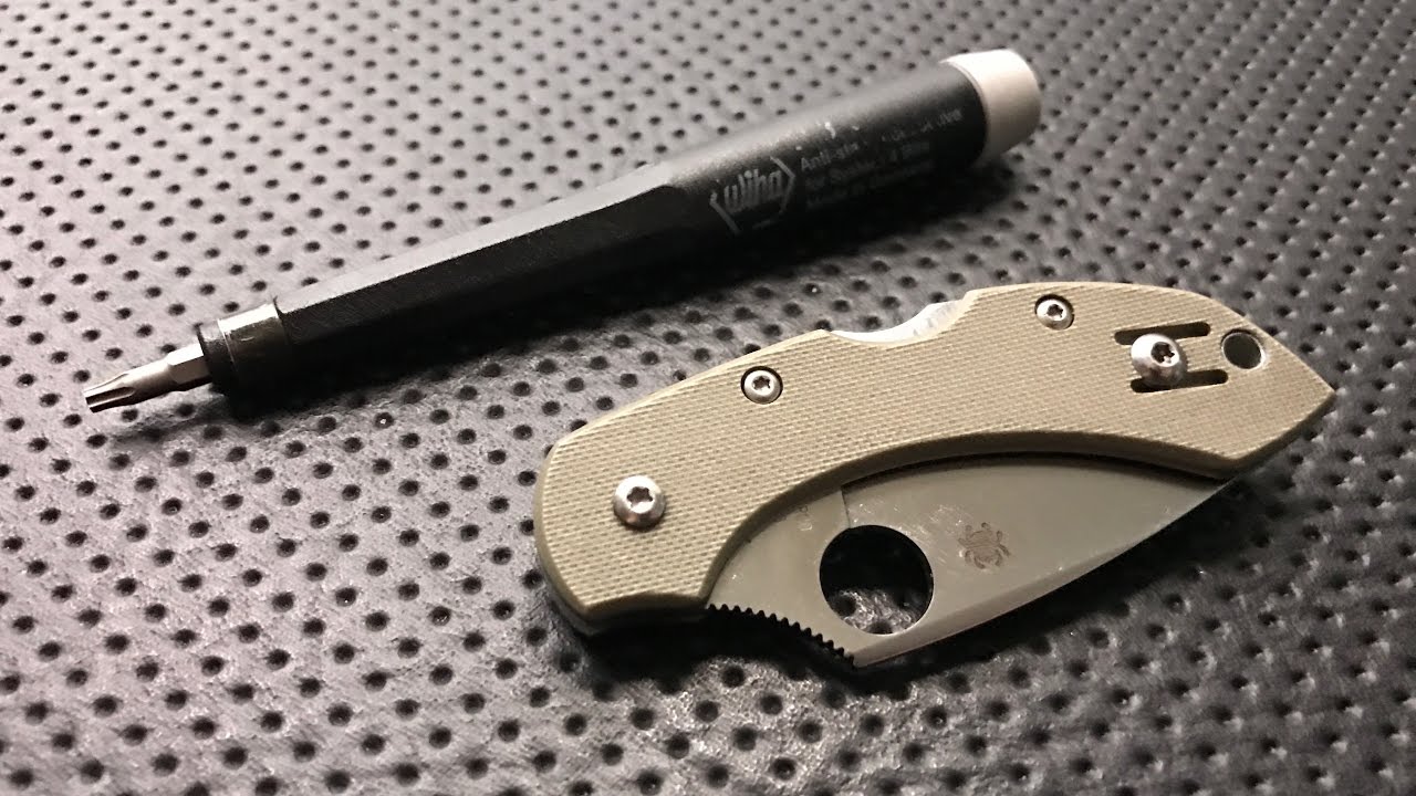 How to disassemble and maintain the Spyderco G10 Dragonfly Pocketknife