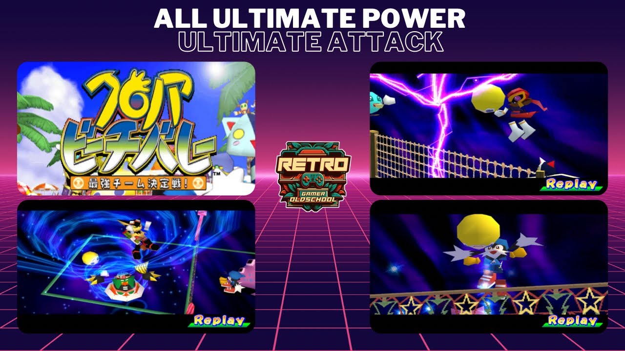 Klonoa Beach Volley: Saikyō Team Ketteisen! (JPN) | All Ultimate Power Skill [PS1]