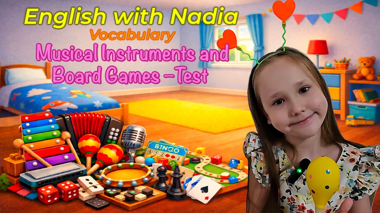 Musical Instruments and Board Games Vocabulary Test