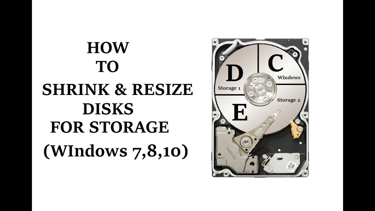 How to Shrink or Extend Partition in Hard Drive for Storage (Windows 7,8,10)