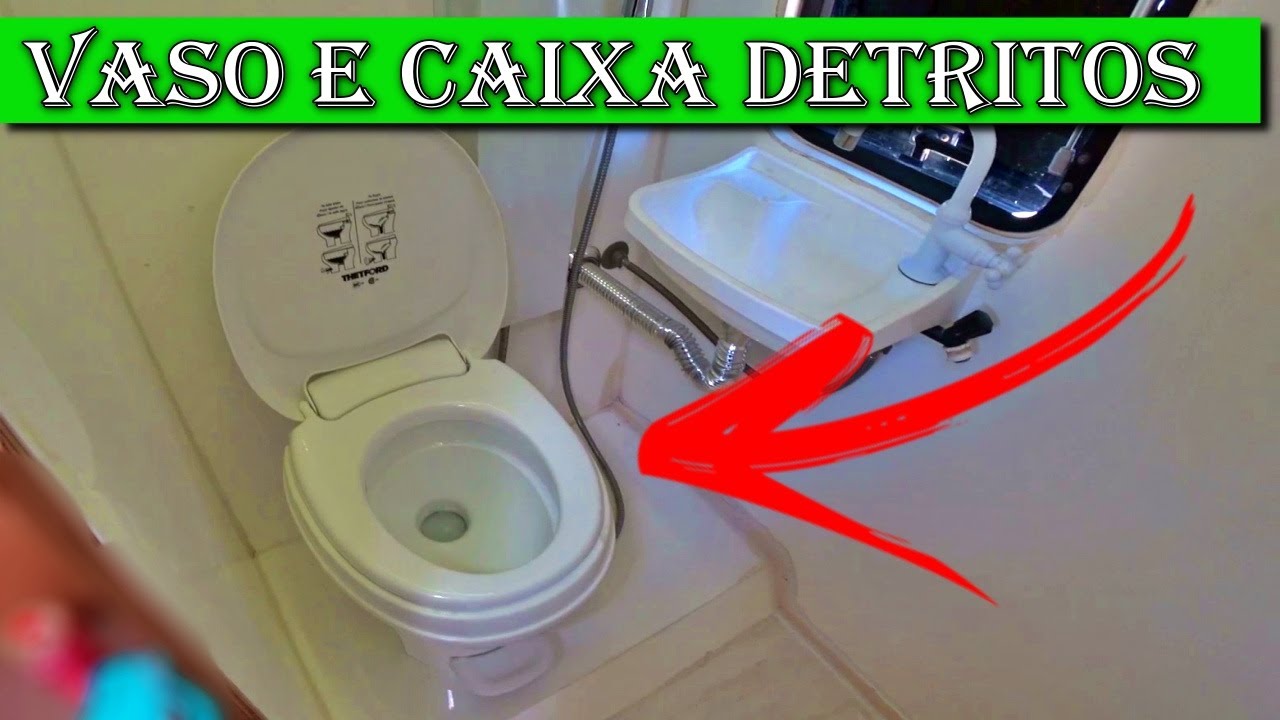 COMO INSTALAR VASO SANITÁRIO NO MOTORHOME COM CAIXA DE DETRITOS