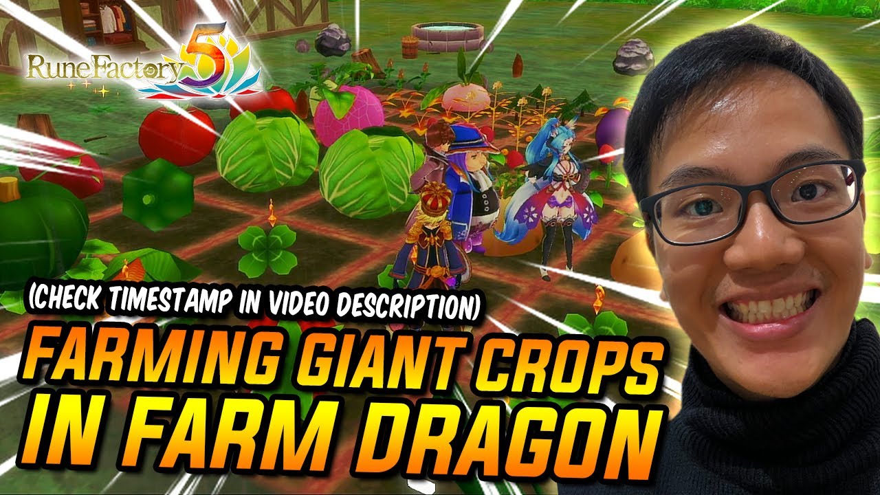 RUNE FACTORY 5: Step By Step Set Up Giant Crops in Farm Dragon & Growth Progress