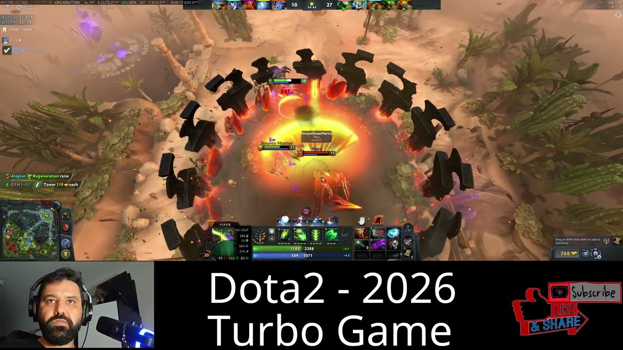 Dota2 Turbo - Where I try to master aggro at the beginning of the game  - Ep. 3