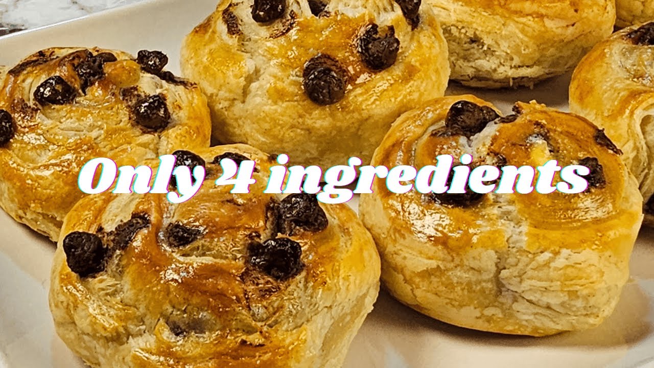Cream cheese chocolate chip pastry rolls