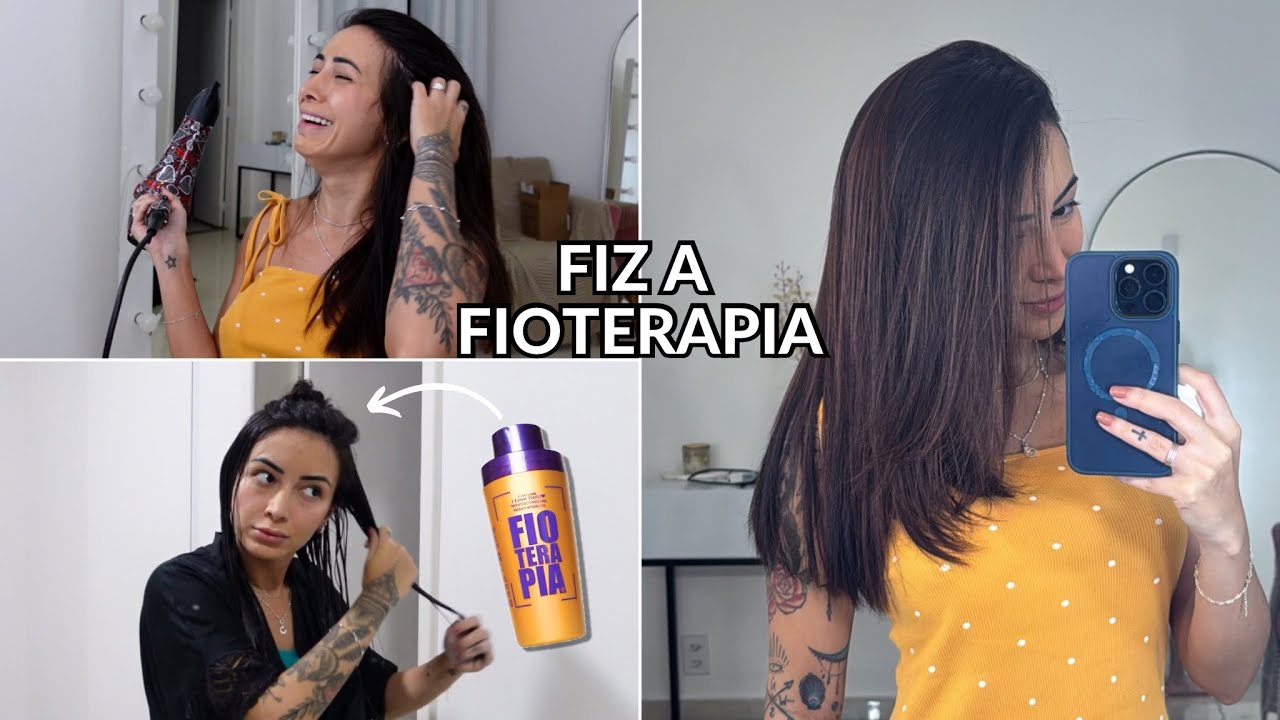 FAZENDO FIOTERAPIA, FIOS BRANCOS E CORTANDO CABELO - vlog