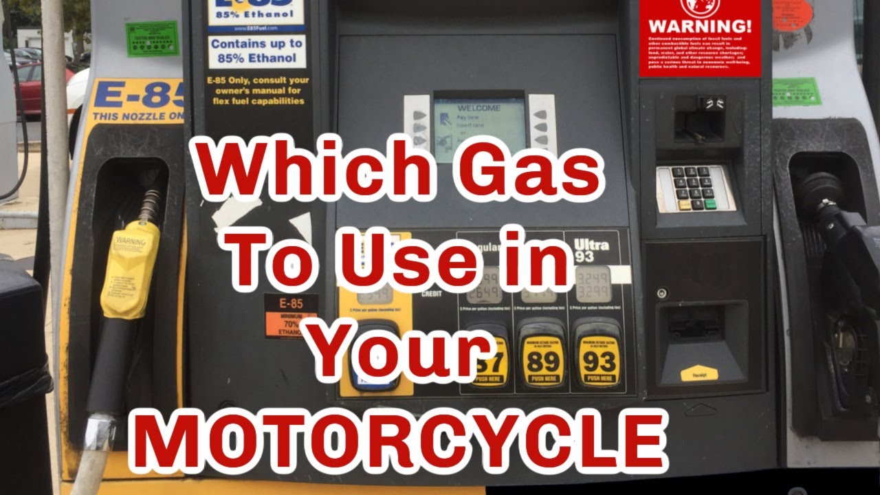 What type of GAS should you use in your motorcycle? Octane rating??