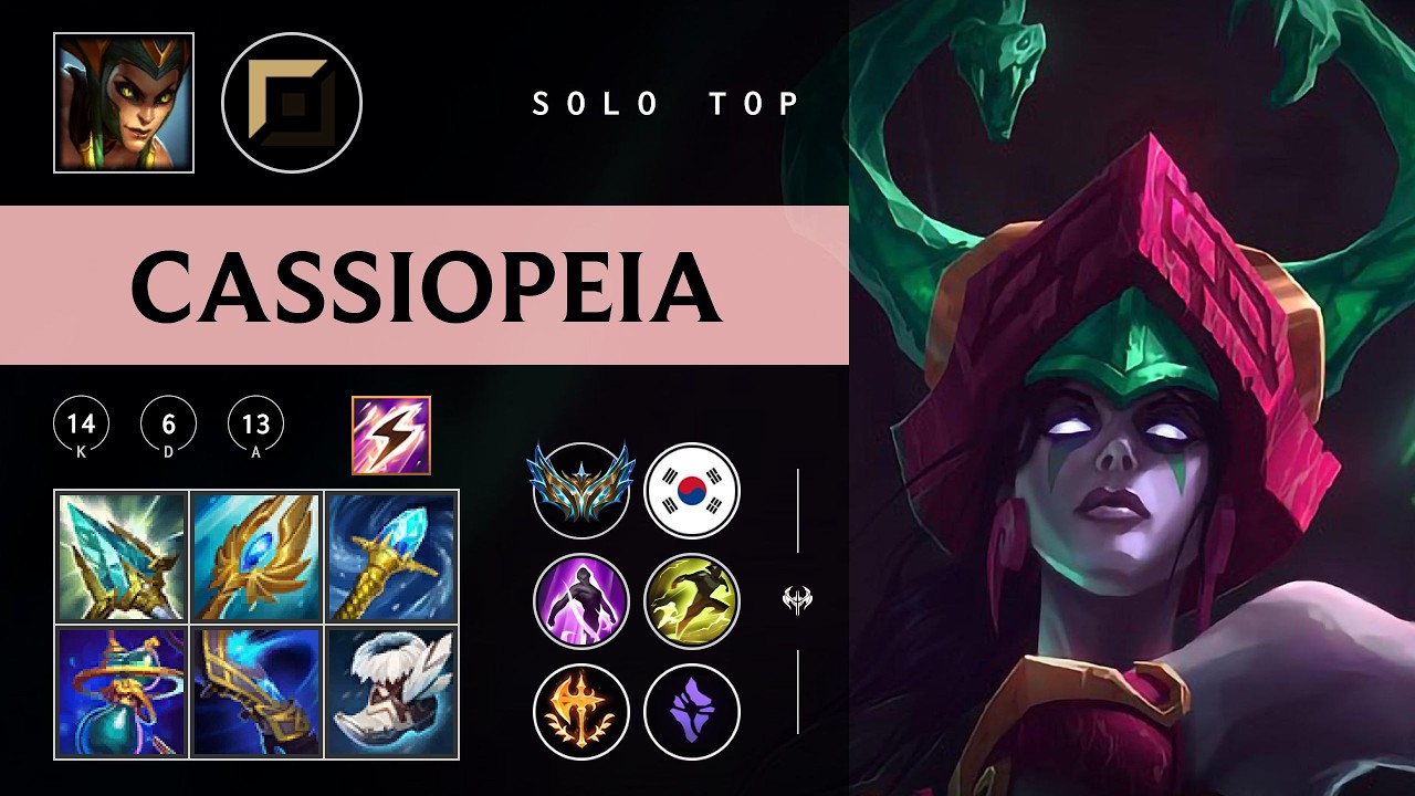 Cassiopeia Top vs Gragas - KR Challenger Patch 26.07