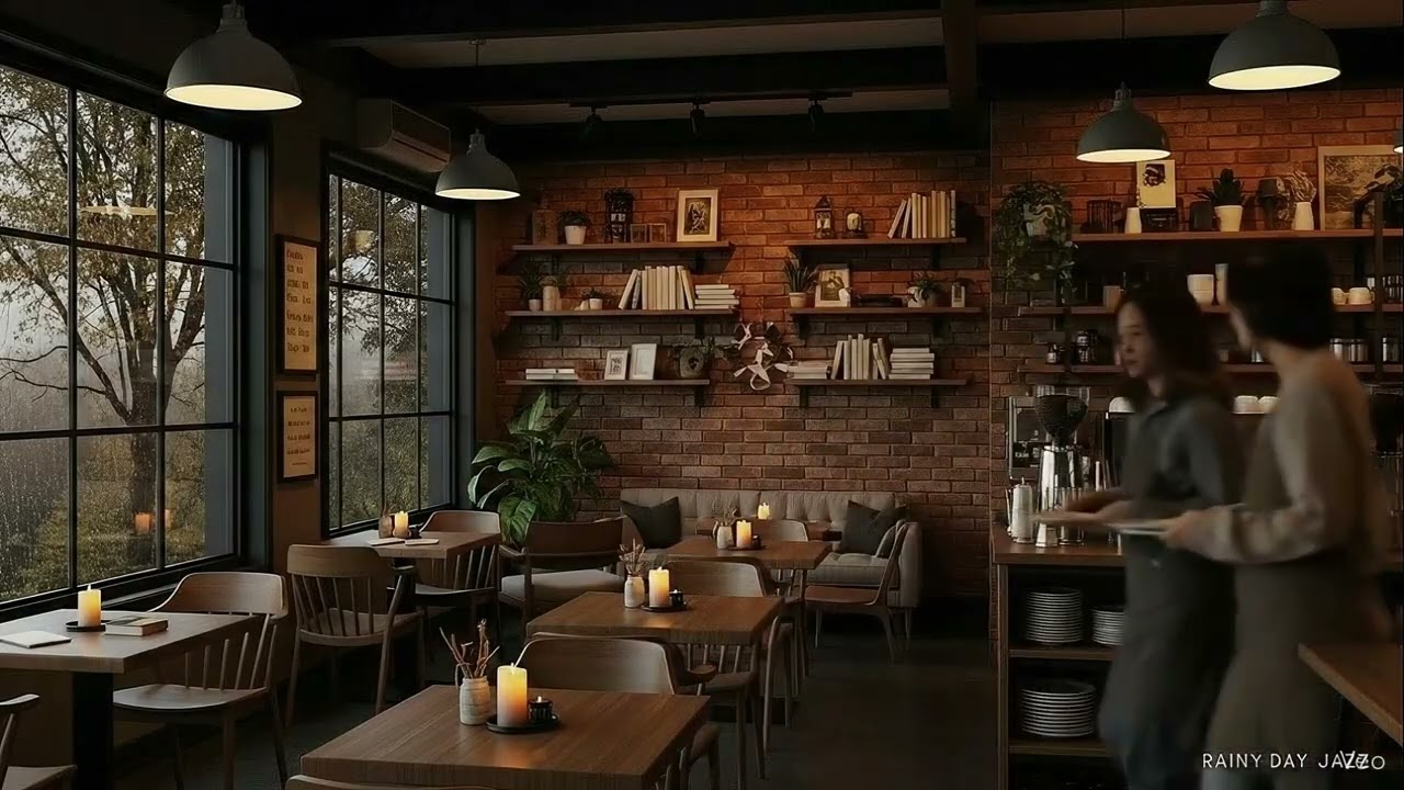 [ #RainyDayJazz #7] Relaxing Jazz for Study, Work & Focus | Cozy Coffee Shop Ambience