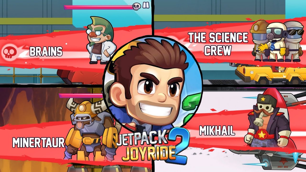 Jetpack Joyride 2 | All Bosses (Remake)
