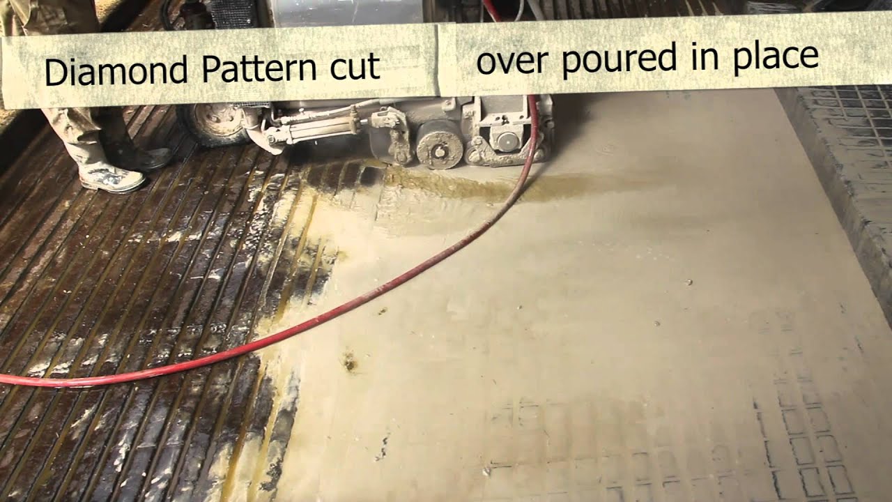 GCG Diamond Cut Grooves vs Poured In Place