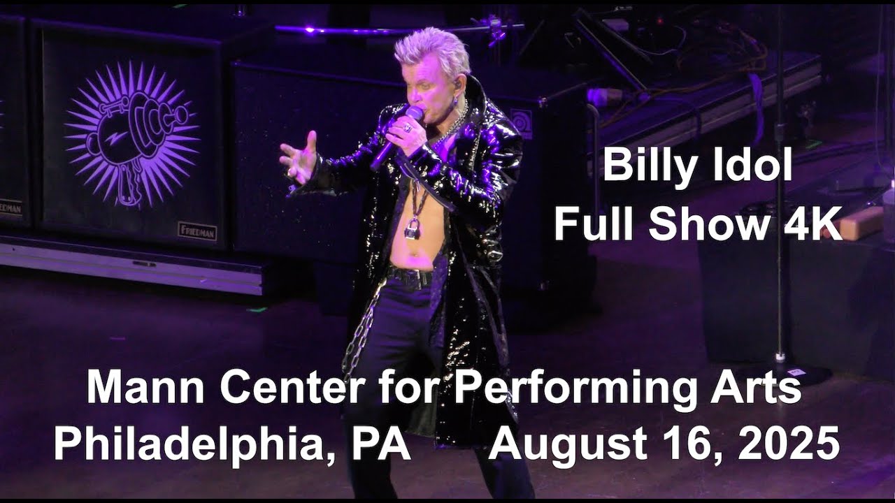 Billy Idol  🎸FULL SHOW🎸 Mann Center Philadelphia 8/16/25
