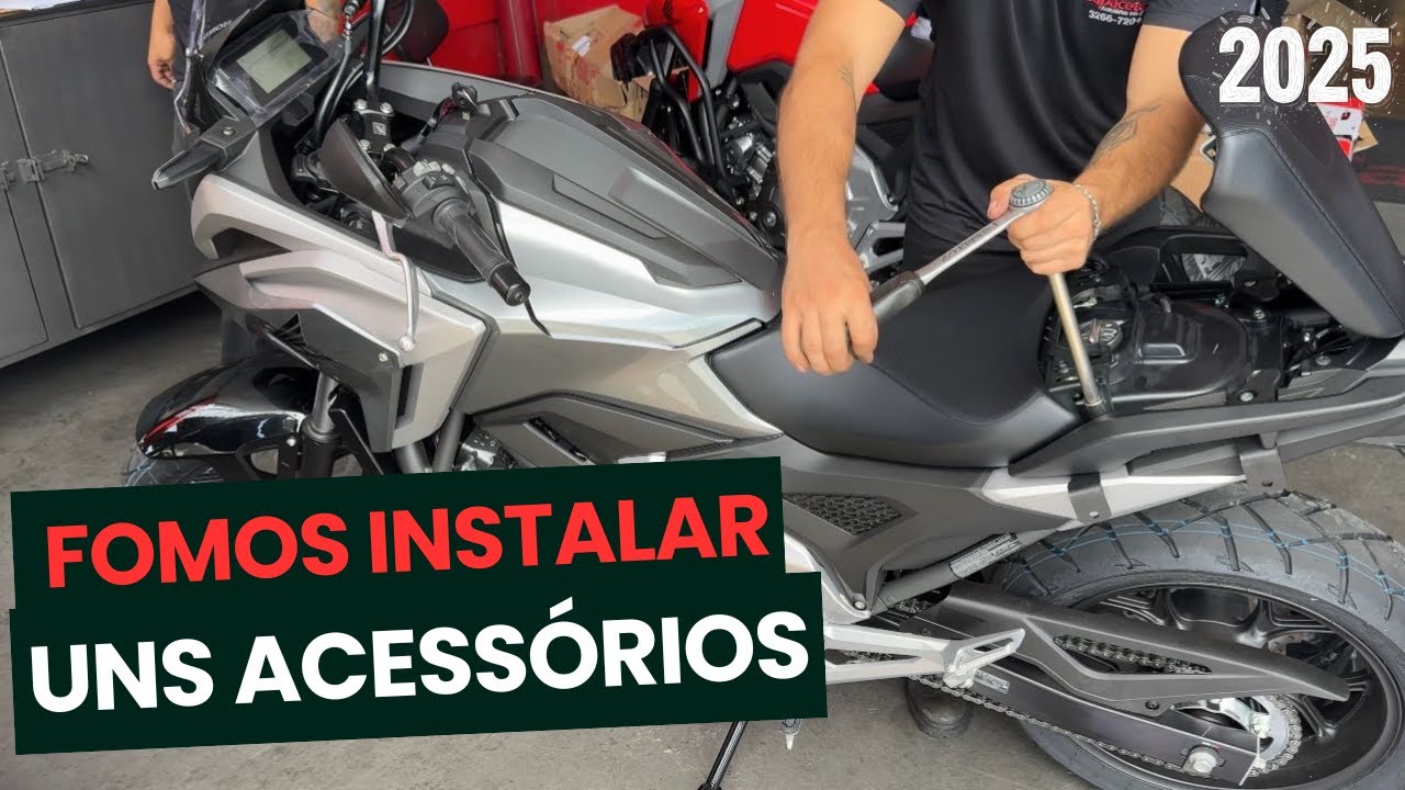 NC 750x 2025 - instalando uns acessórios!