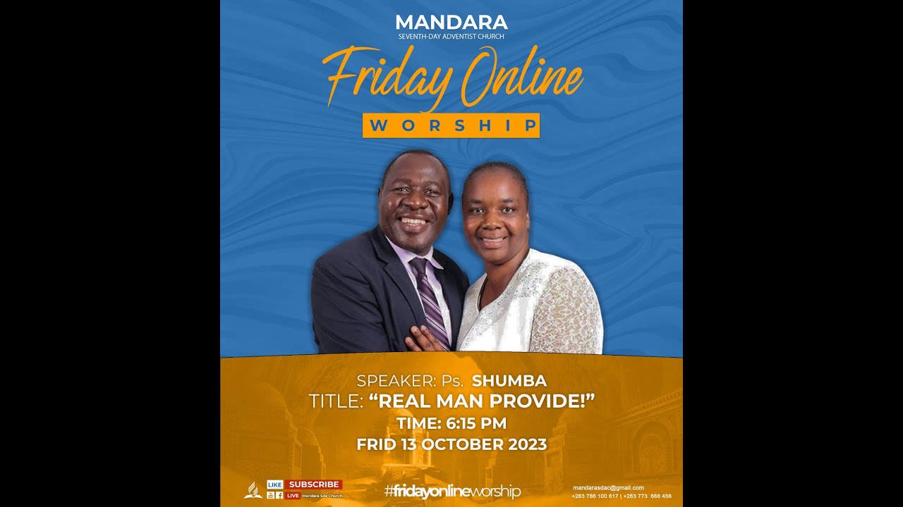 Ps. D. Shumba || Real Man Provides! || 13 October 2023 || 1815hrs ||