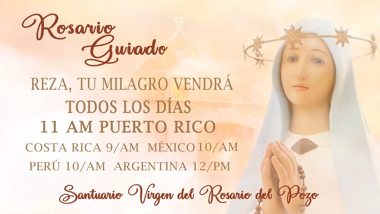 Sábado 14 de febrero. Rosario guiado. Misterios gozosos.