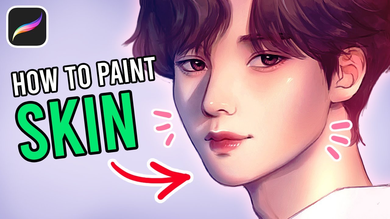 How to Paint Skin in Digital Art | Semi Realistic Tutorial