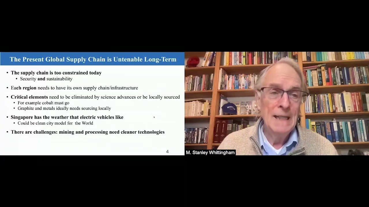 M. Stanley Whittingham at GYSS 2022 &ndash; Critical Role of Storage for Renewable Energy & Climate Change