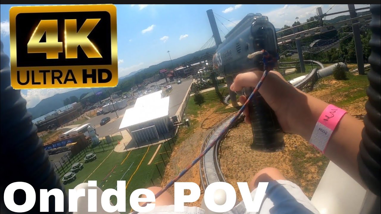 Ski Lift Shootout Coaster POV| Rowdy Bear Adventure Park Pigeon Forge TN