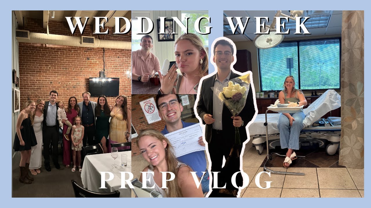 WEDDING WEEK PREP VLOG | Hair appointment, organizing decor, getting our marriage license, and more!