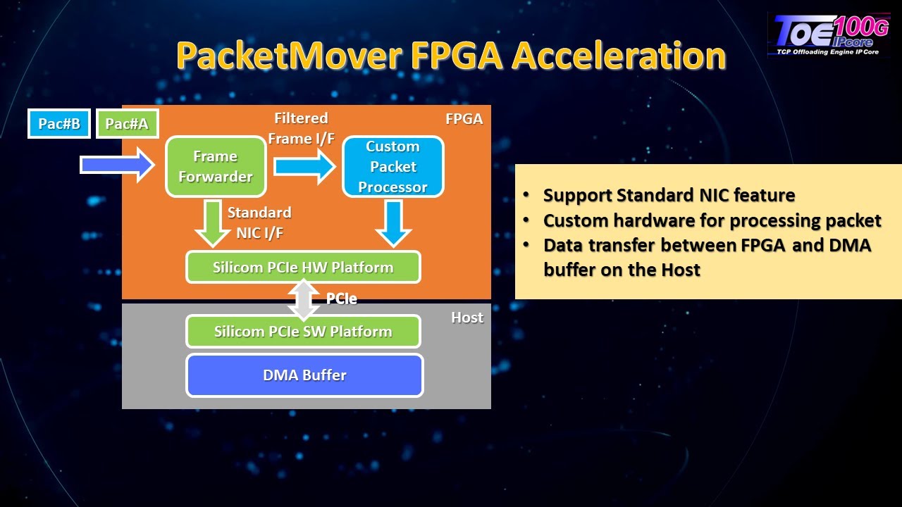 FPGA-based SmartNIC for high-performance TCP/IP application