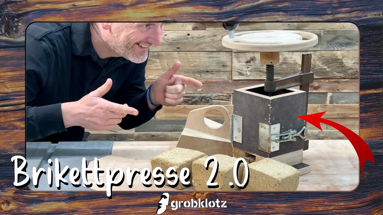 Die BESTE mechanische BRIKETTPRESSE für Späne?? Kostet fast NIX!!