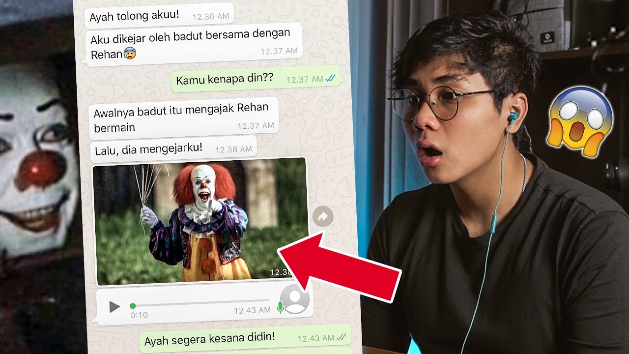 MER1NDING! DIKEJAR BADUT PSIKOP4T!!!😱| CHAT HORROR TERSER4M