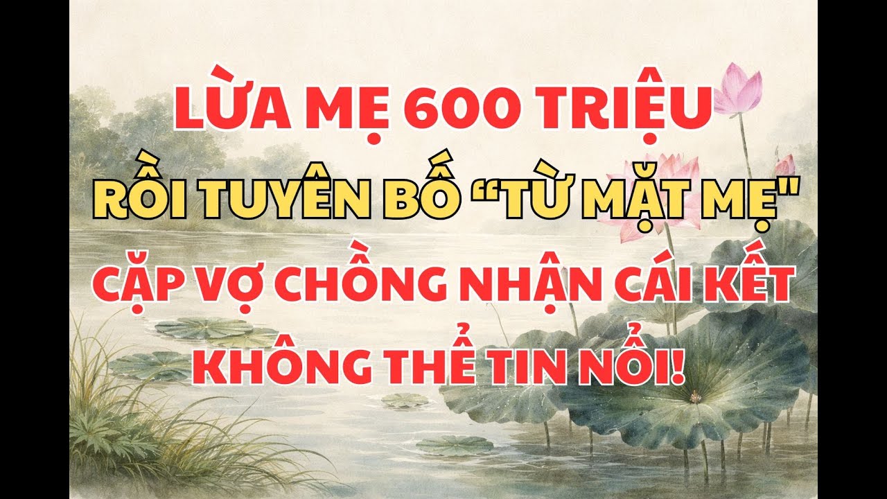 SỐC: Lừa mẹ 600 triệu rồi tuyên bố 