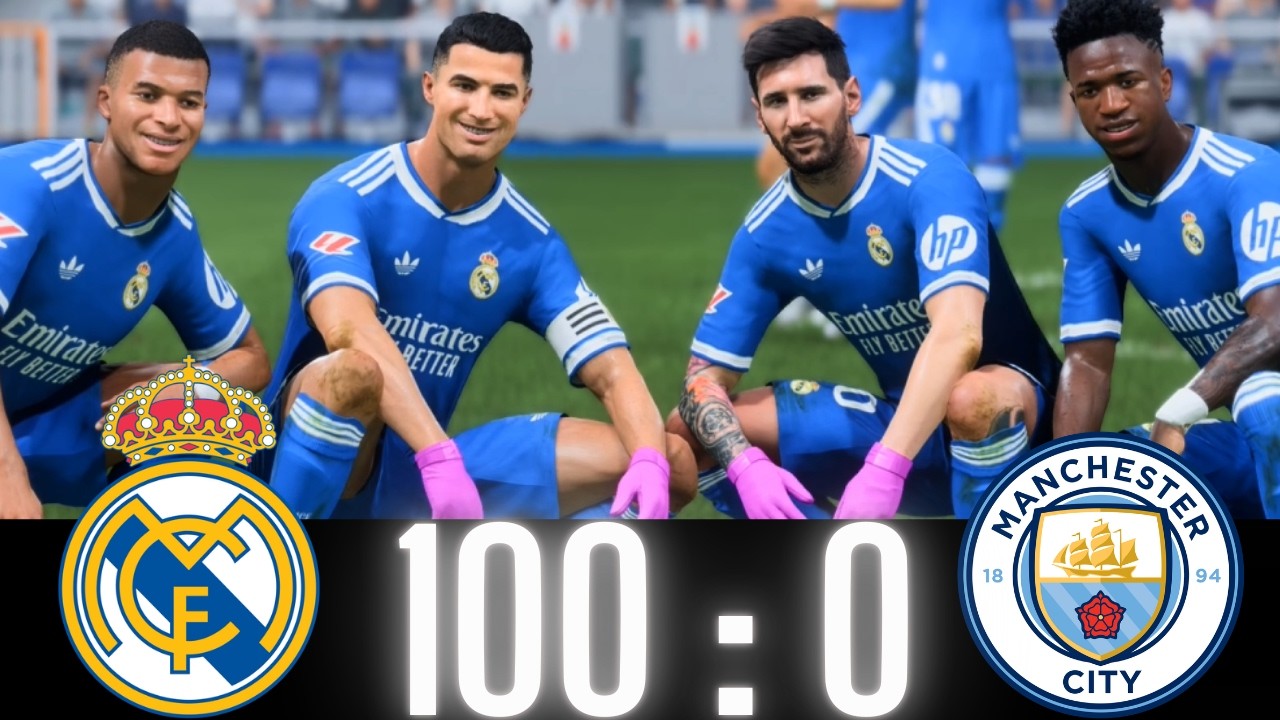 ФК 25 - РОНАЛДУ МЕССИ НЕЙМАР И МБАППЕ | ВСЕ ЗВЕЗДЫ | Реал Мадрид 100-0 Манчестер Сити