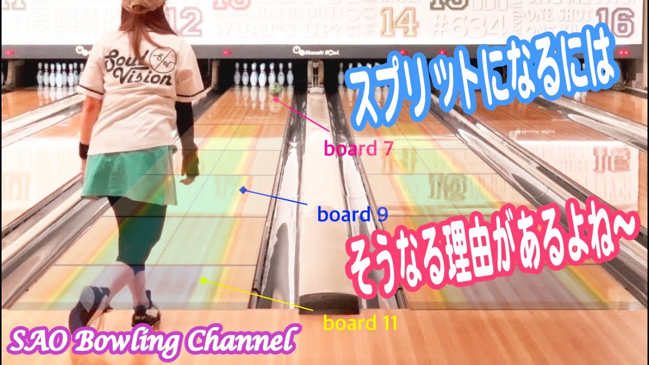 #696 スプリットになる理由【考えよう】【オイル量】【レンコン】【カバー】【ライン】【回転軸】【パワーロス】【ボウリング】