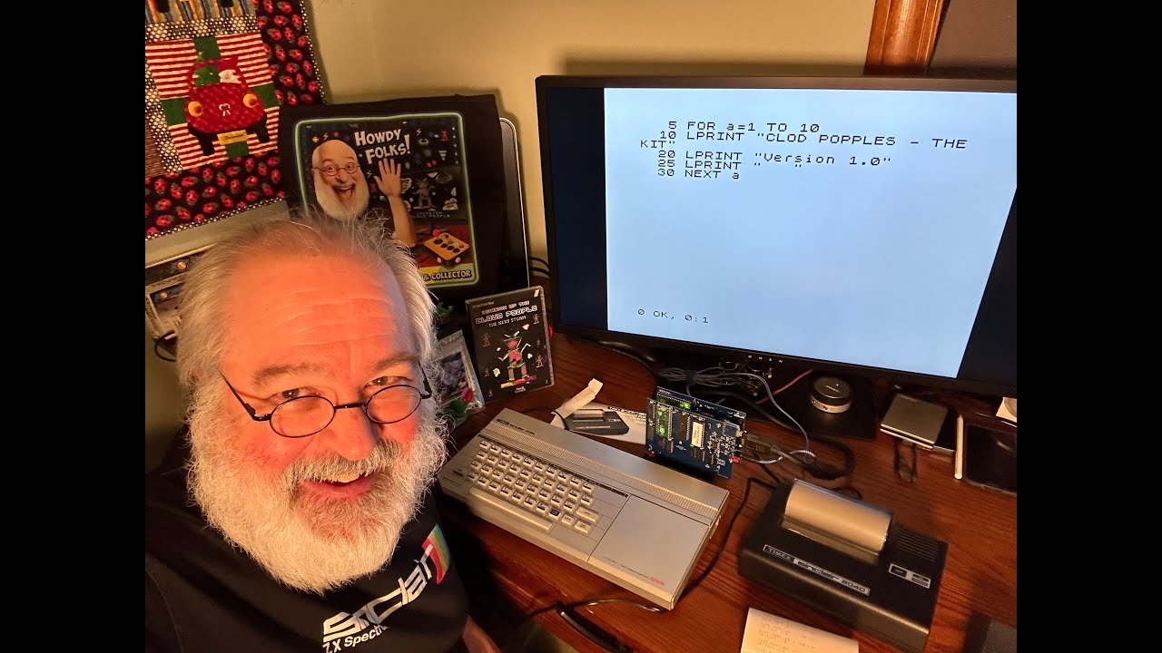 Timex Sinclair TS2068 8bit Computer Used Professionally - 2024 - Timex 2040 Printer - Pico Interface