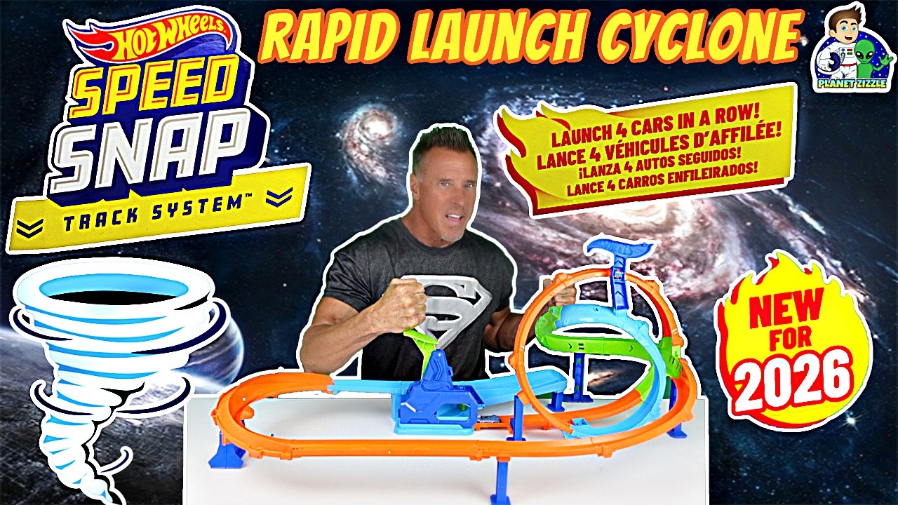 Трюковые трассы Hot Wheels: Быстрый запуск, Циклон, Новинка 2026 года