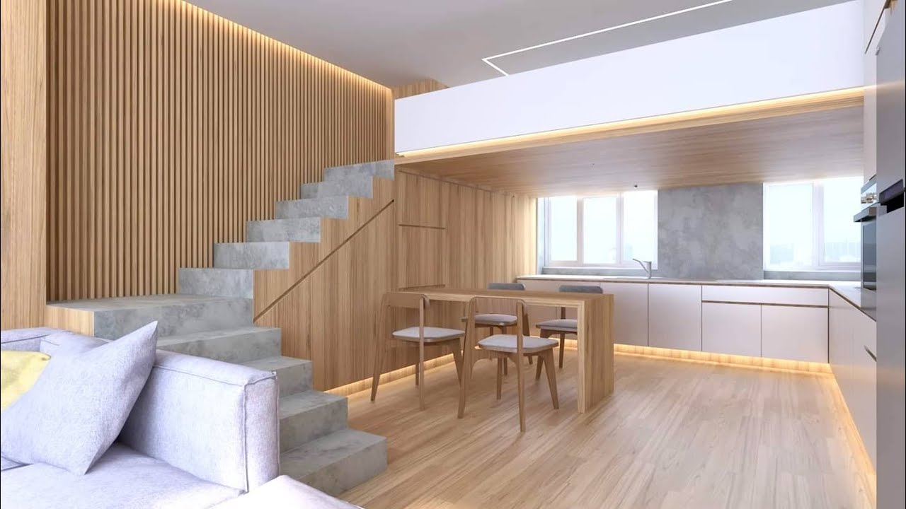 Micro Apartment 45m2 with Zen Concept in London