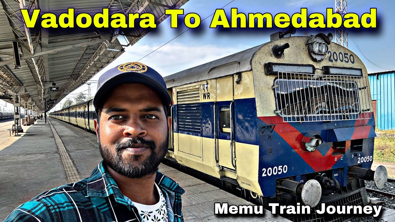 Vadodara to Ahmedabad MEMU Full Train Journey | Etne sare Overtaking