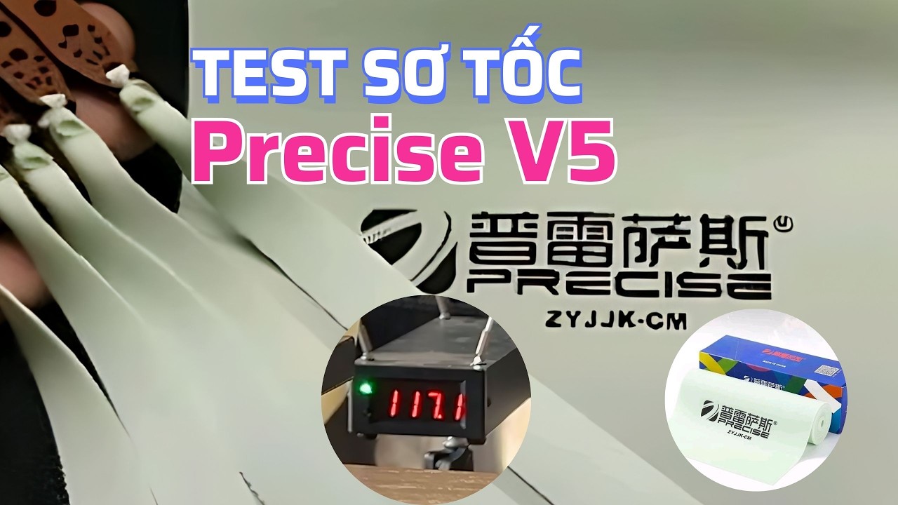 Test SƠ TỐC thun Precise V5 cho NÁ CAO SU | REVIEW - NÁ