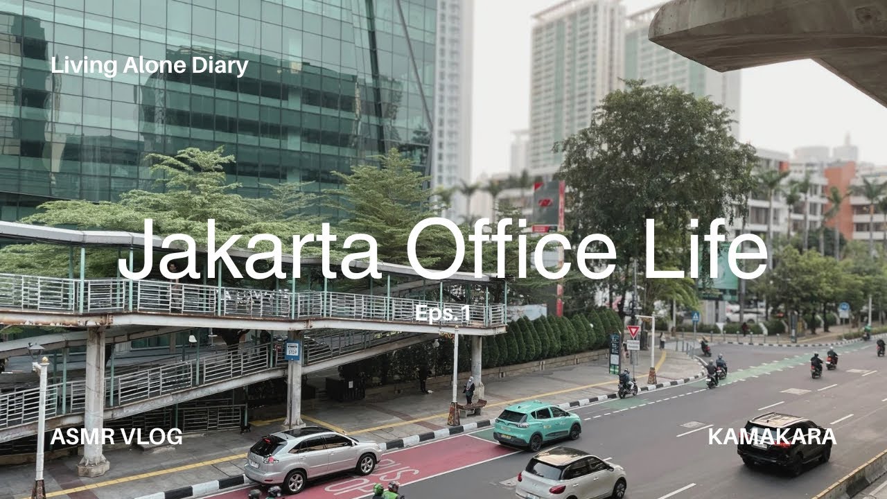Eps.1 living alone diaries | Jakarta office life | daily commute, working | ASMR vlog