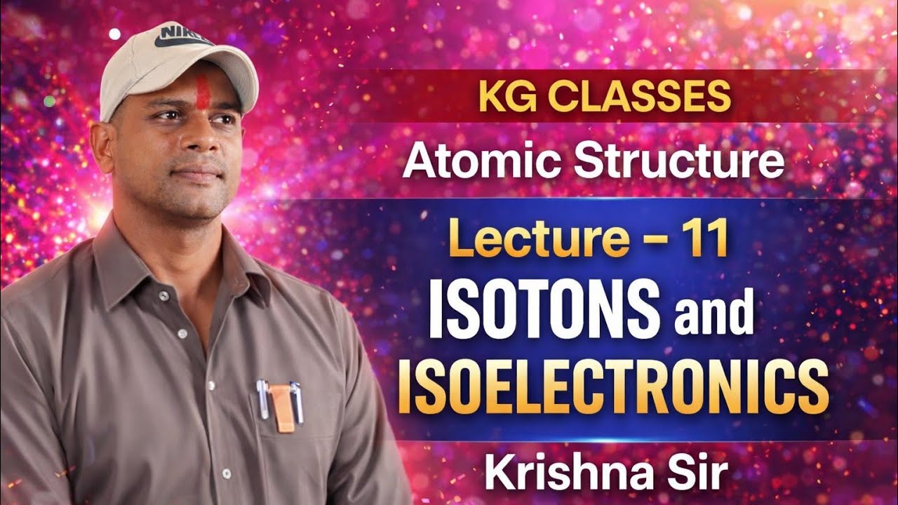 Atomic Structure Lecture – 11 | Isotons & Isoelectronic Trick in One Shot | KG CLASSES | Krishna Sir