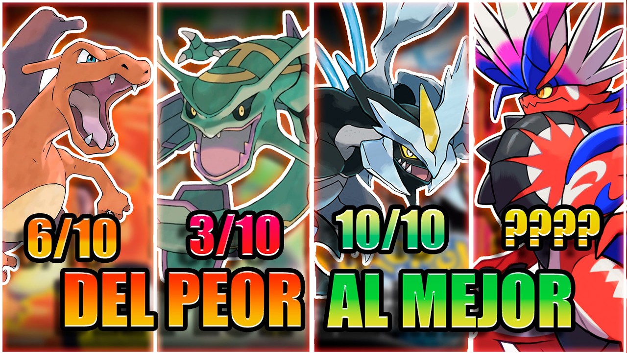 JUEGOS de POKÉMON del PEOR al MEJOR