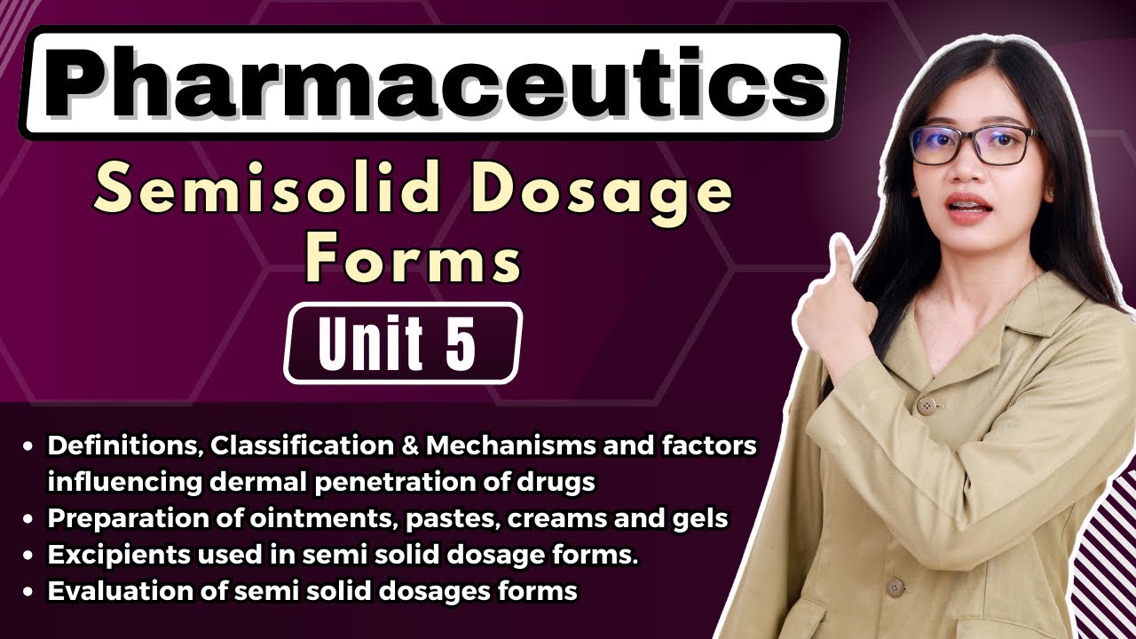 Semisolid Dosage Forms | Unit-5 | Pharmaceutics | B Pharma 1st Semester