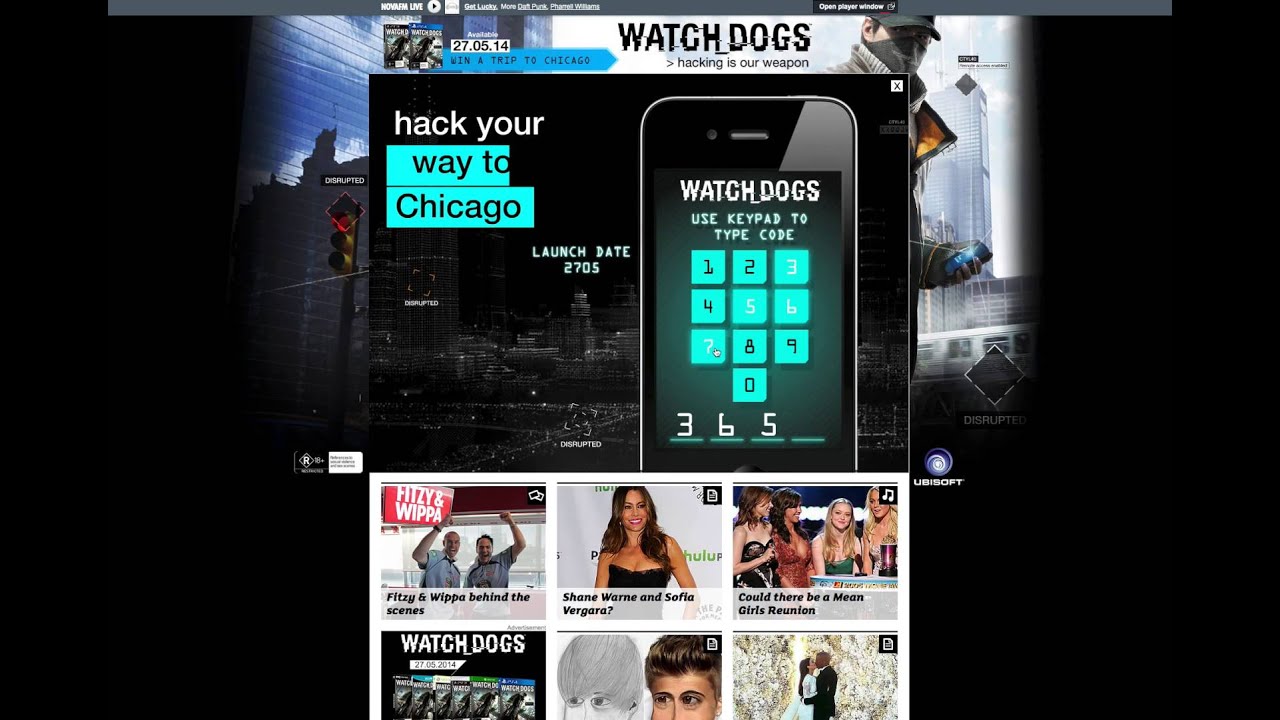 Watch Dogs launch campaign OTP