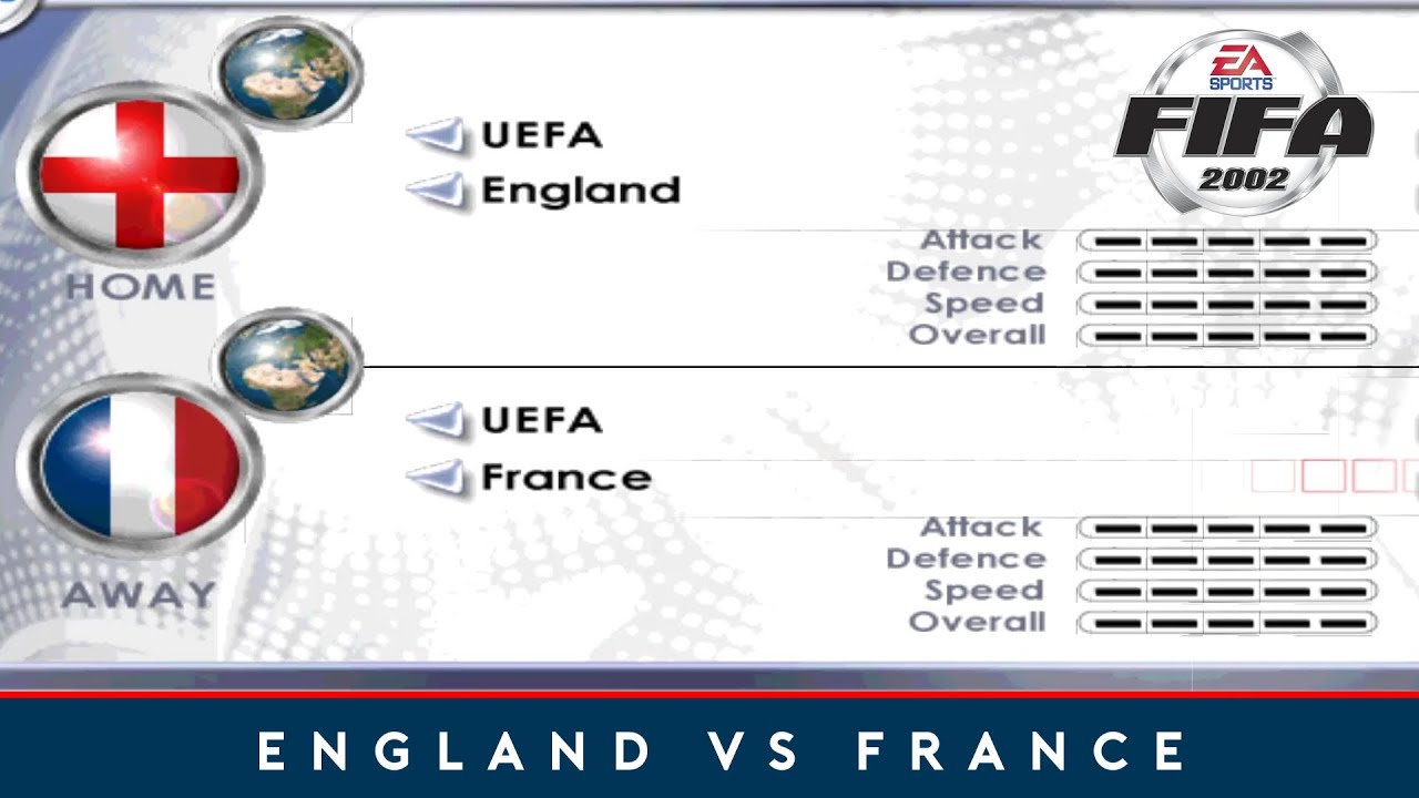 [PC] | FIFA 2002 | ENGLAND VS FRANCE | WORLD CLASS