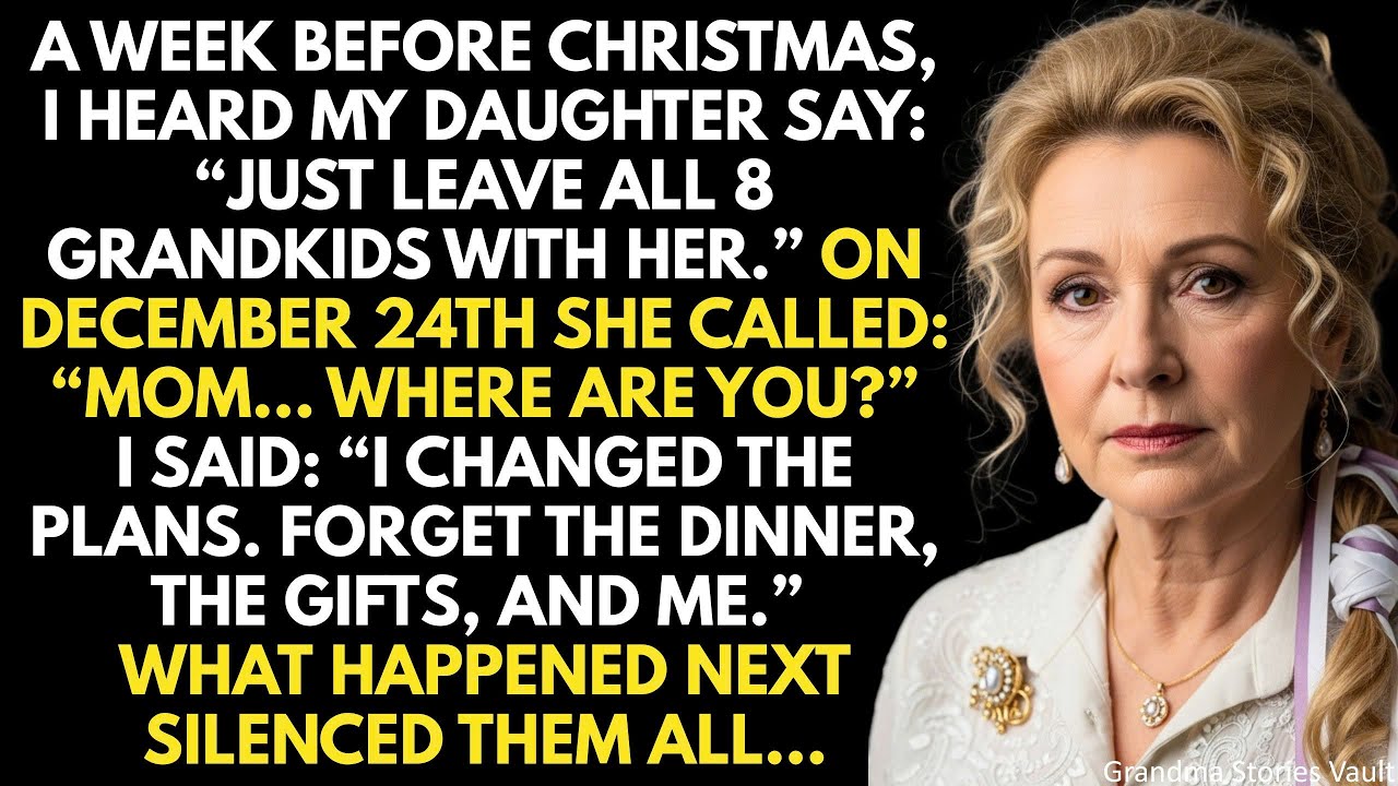 I Heard My Kids’ Christmas Plan — Leave All 8 Grandkids With Me While They Vacationed