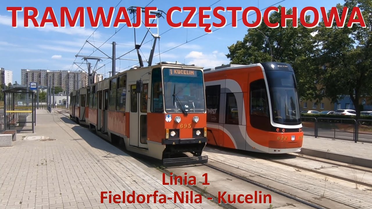 Tramwaje Częstochowa. Linia 1 Fieldorfa 