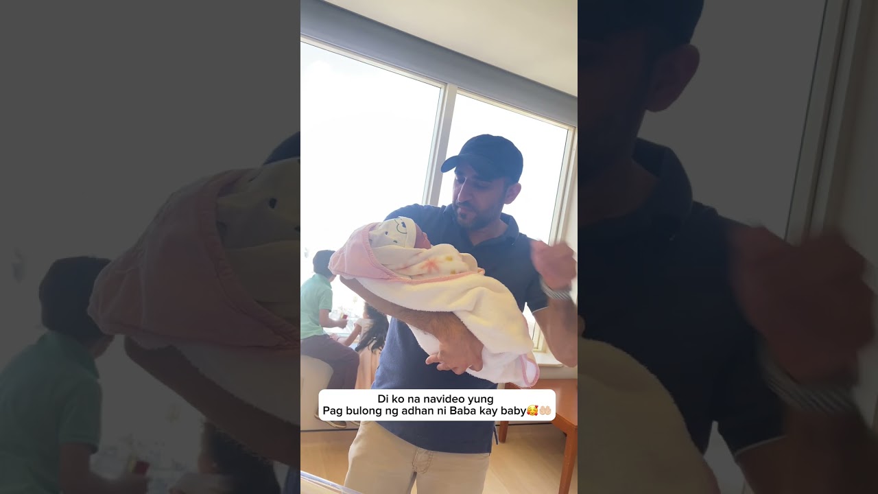 BABY #3 ALIYNA | Baba and Baby first meeting 💕🇸🇦🇵🇭🧿 #mashallah #aliandlyndiaries #saudilife