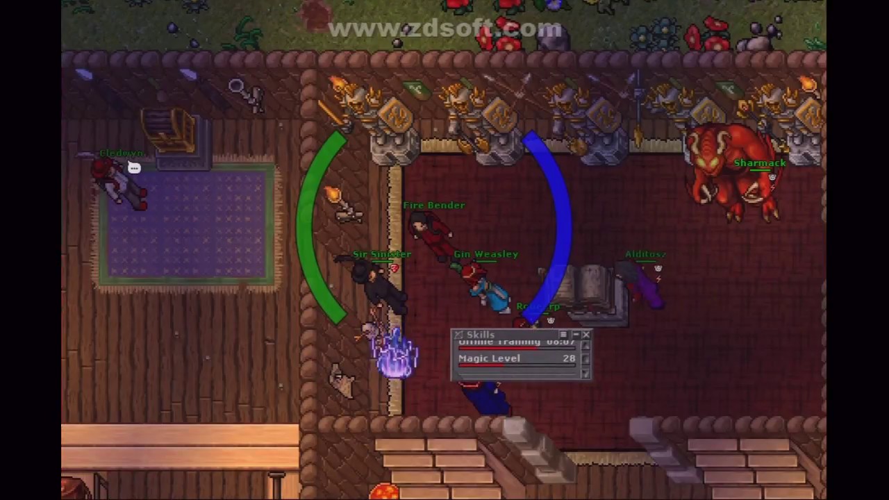 Di&aacute;rio de Fire Bender - Armas de Treino Online #7 (Tibia Global Lobera)