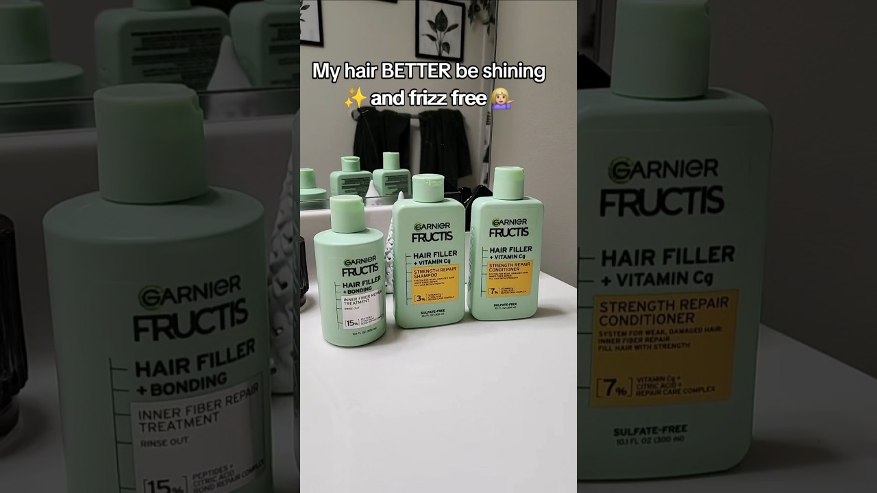 Garnier Hair Filler Bonding Treatment, Shampoo & Conditioner