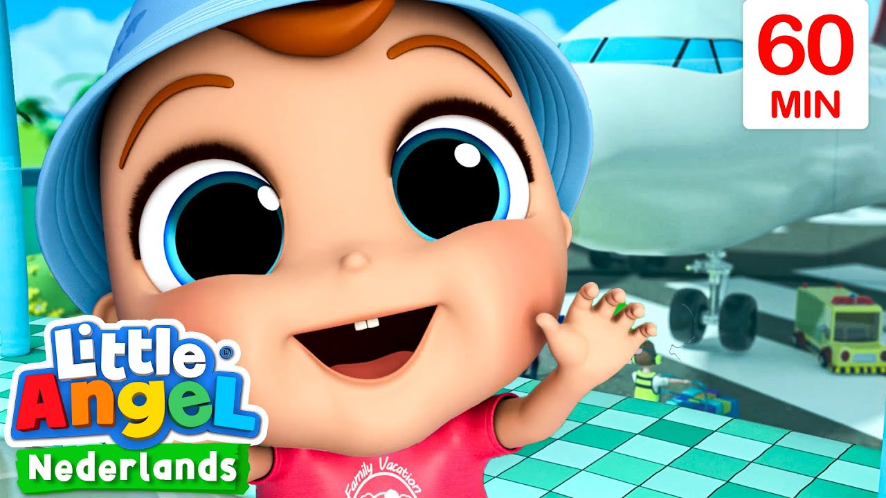 Eerste keer in een vliegtuig! | Kinderliedjes met Baby John | Little Angel Nederlands
