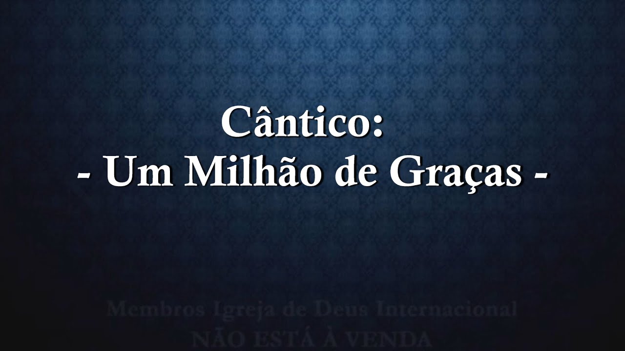Um Milhão de Graças (I Can_t Stop Loving You Adapt) Cifrado