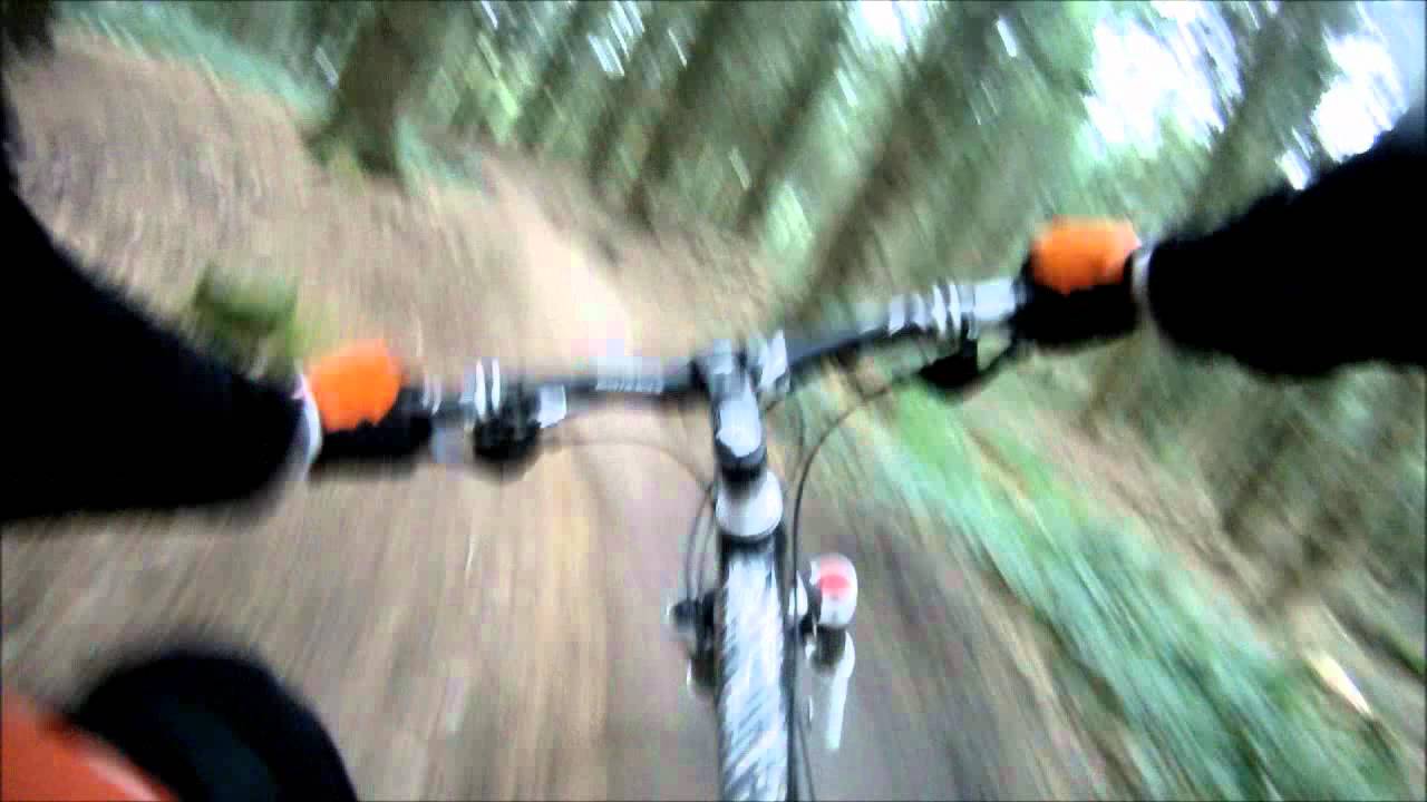 Forest of Dean - Corkscrew Downhill - Top to Bottom Including the New Double - 08 October 2011
