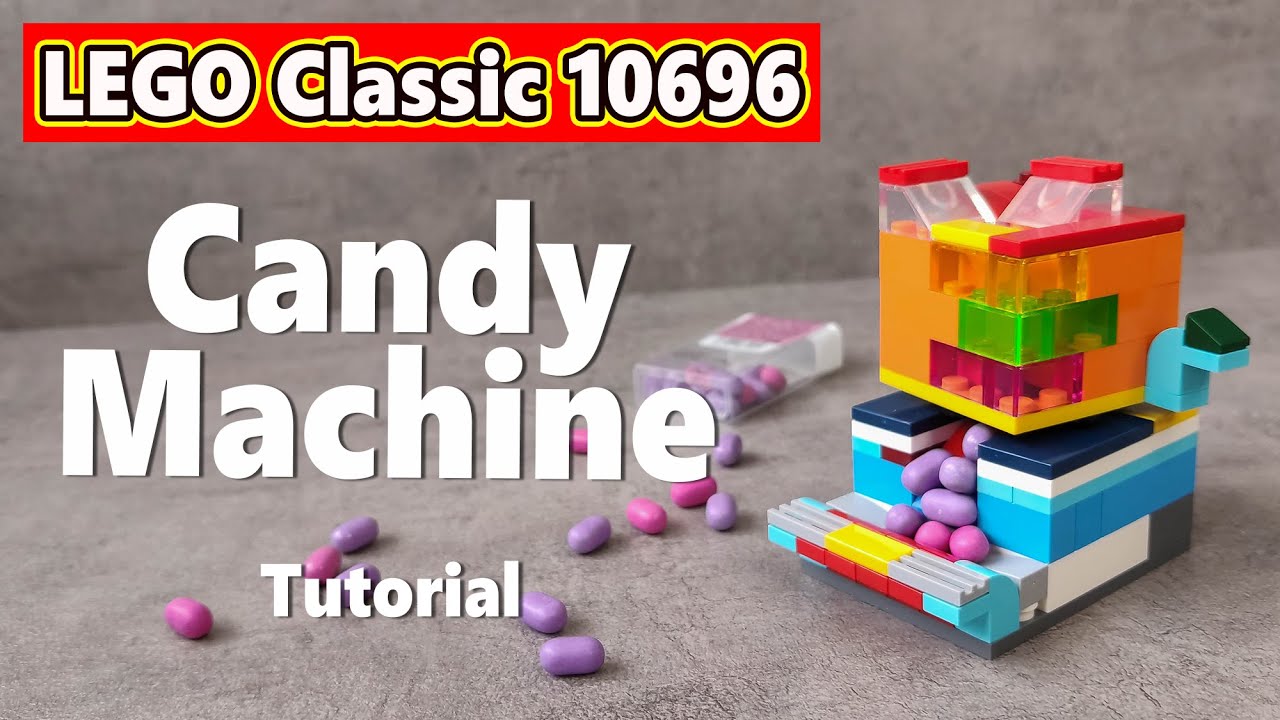 Lego Tutorial CANDY MACHINE 2 (moc) | LEGO Classic 10696