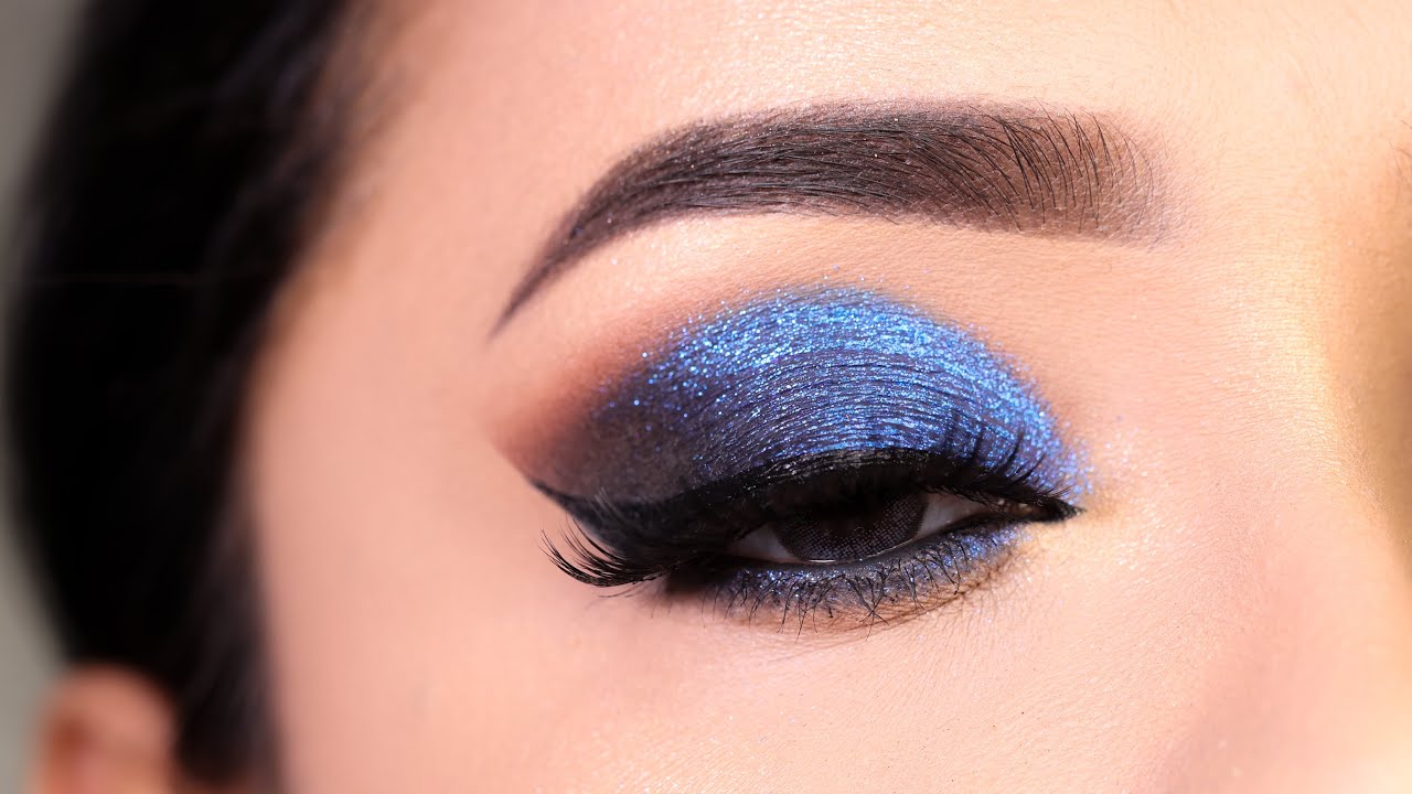 Blue Smokey Eyeshadow Look || Party Eye Makeup Tutorial || Shilpa